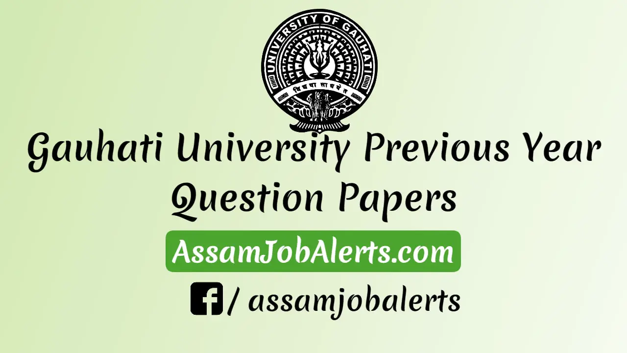 Gauhati University Gu Economics Previous Year Question Paper