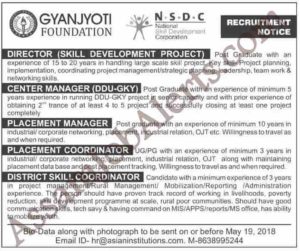 Gyanjyoti Foundation Recruitment 2018