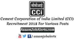 Cement Corporation of India Limited (CCI) Recruitment 2018