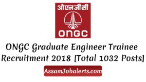 ONGC Graduate Engineer Trainee Recruitment 2018