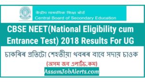 CBSE NEET 2018 Results For UG