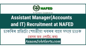 Assistant Manager(Accounts and IT) Recruitment at NAFED