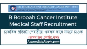 B Borooah Cancer Institute Medical Staff Recruitment