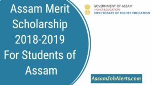 Assam Scholarship 2018-2019 Form Director of Higher Education For Students of Assam