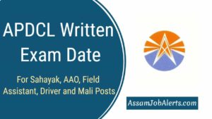 APDCL Written Exam Date