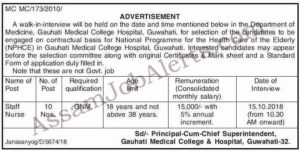 GMCH Staff Nurse Recruitment