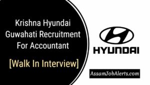 Krishna Hyundai Guwahati Recruitment For Accountant [Walk In Interview]