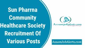 Sun Pharrna Community Healthcare Society Recruitment Of Various Posts