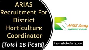 ARIAS Recruitment For District Horticulture Coordinator
