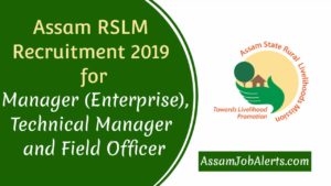 Assam RSLM Recruitment 2019