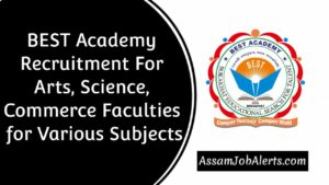 BEST Academy Recruitment For Arts, Science, Commerce Faculties