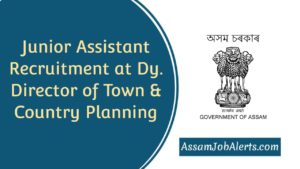 Junior Assistant Recruitment 2019
