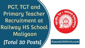 PGT, TGT and Primary Teacher Recruitment at Railway HS School