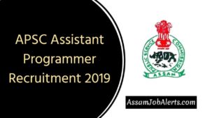 APSC Assistant Programmer Recruitment 2019
