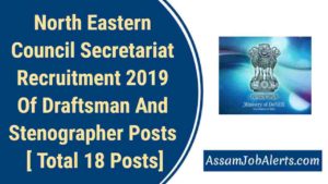 North Eastern Council Secretariat Recruitment 2019 Of Draftsman And Stenographer Posts [ Total 18 Posts]