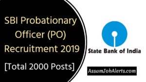 SBI Probationary Officer Recruitment 2019