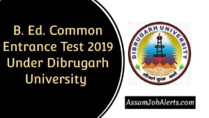 B. Ed. Common Entrance Test 2019