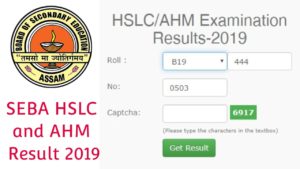 SEBA HSLC and AHM Result 2019