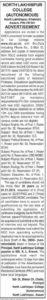 North Lakhimpur College Assistant Professor Recruitment 2019 
