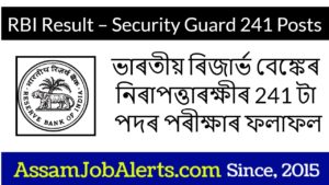 RBI Result 2021