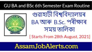 GU Degree 6th Sem Exam Routine 2021