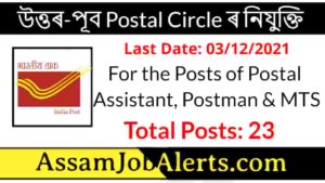 NE Postal Circle Recruitment 2021