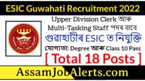 ESIC Guwahati Recruitment 2022
