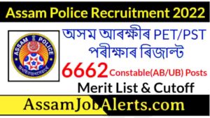 Assam Police Result 2022