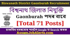 Biswanath District Gaonburah Recruitment
