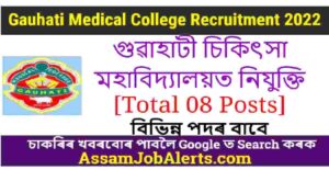Gauhati Medical College Recruitment 2022