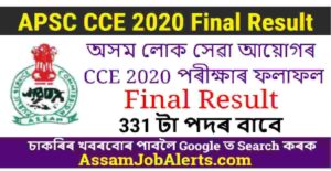 APSC CCE 2020 Final Result