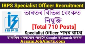IBPS Specialist Officer Recruitment