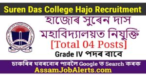 Suren Das College Hajo Recruitment