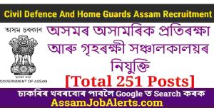 Civil Defence And Home Guards Assam Recruitment