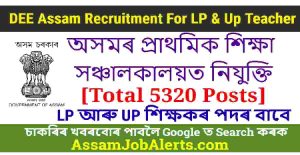 DEE Assam Recruitment