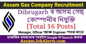 Assam Gas Company Recruitment 2023