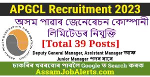 APGCL Recruitment 2023