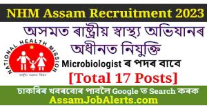 NHM Assam Microbiologist Recruitment 2023