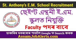 St. Anthony’s E.M. School Recruitment