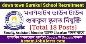 down town Gurukul School Recruitment