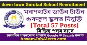 down town Gurukul School Recruitment 2024