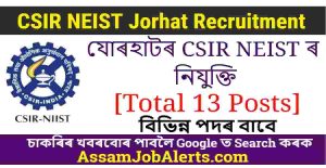 CSIR NEIST Jorhat Recruitment 2024