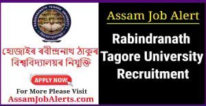 Rabindranath Tagore University Recruitment 2025