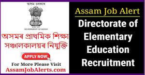 Assam DEE LP UP Teacher Recruitment