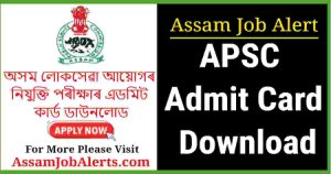 APSC JAA Admit Card Download