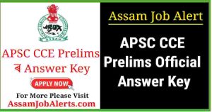 APSC CCE 2025 Official Answer Key