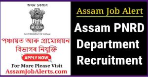 PNRD Assam Recruitment