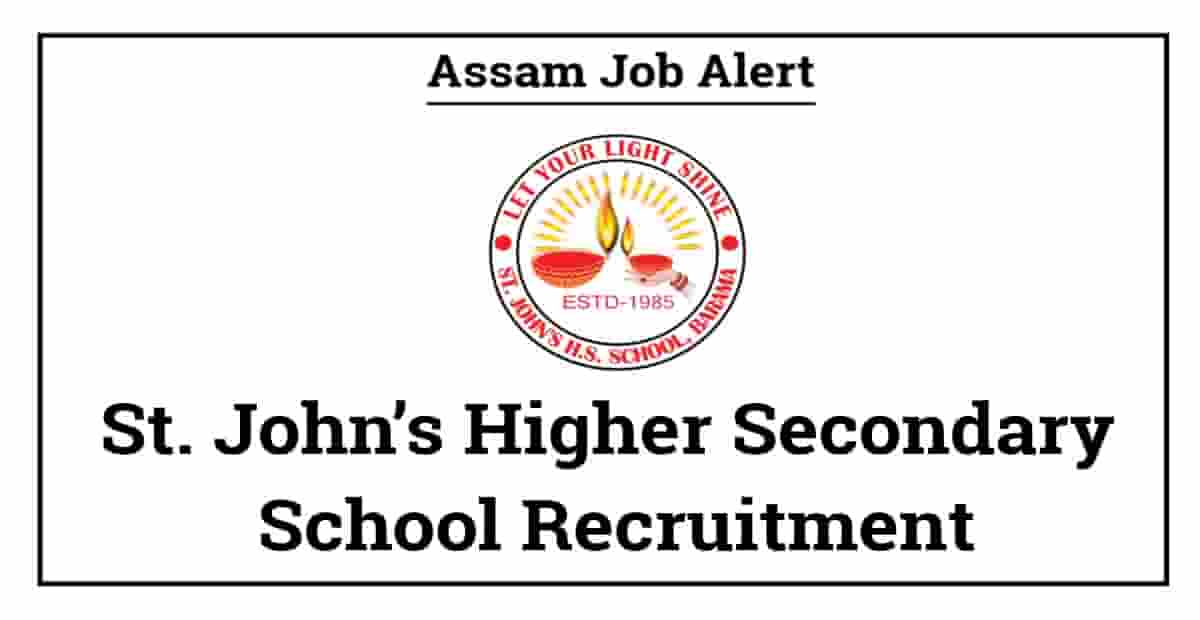 St. John’s Higher Secondary School Recruitment